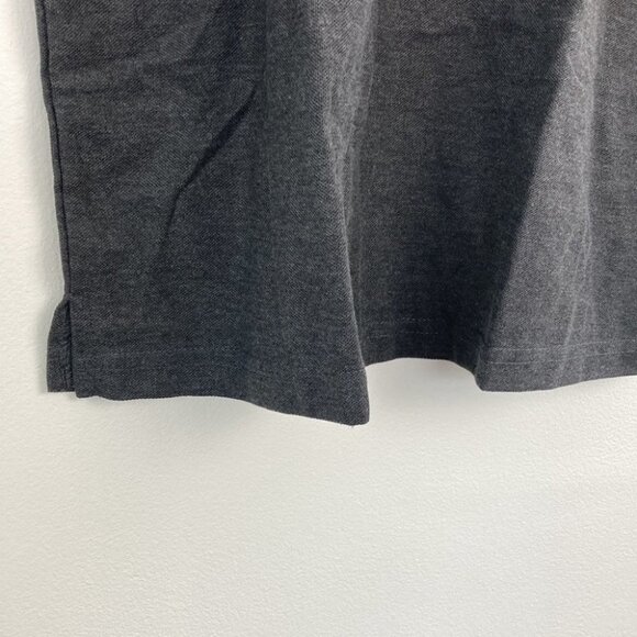 Jumpstart Men's Short Sleeve Polo Cotton Shirt DD7 Charcoal Black/Grey Large - Picture 4 of 6